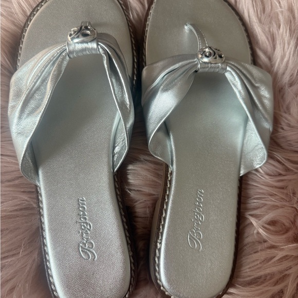 Brighton Silver Sandals Elegant Design - Picture 2 of 8